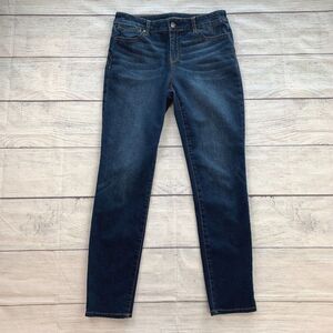 Chico's Jeans sz 0 (4) Platinum Jegging 30" Inseam Dark Wash Stretch